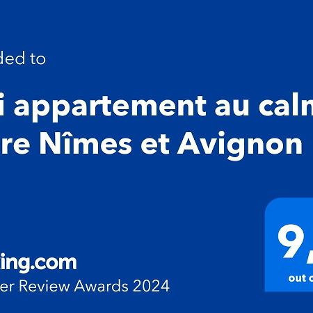 Joli Appartement Au Calme Entre Nimes Et Avignon Meynes Dış mekan fotoğraf