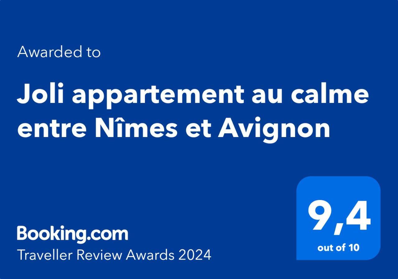 Joli Appartement Au Calme Entre Nimes Et Avignon Meynes Dış mekan fotoğraf